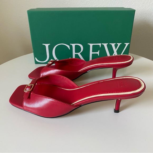 New Rouje X J.Crew Jolie square-toe heels size 8 - Picture 4 of 11